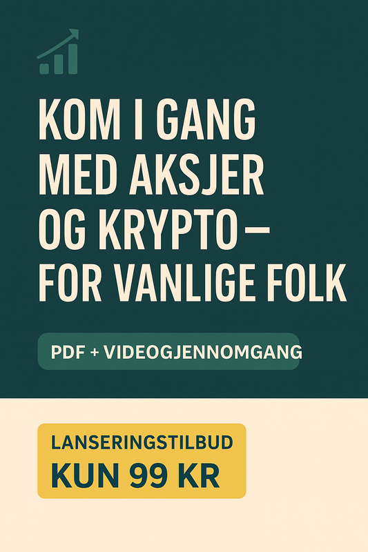 Kom i gang med aksjer og krypto i Norge – for vanlige folk